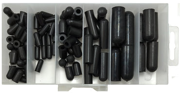 90 Piece Rubber Carburetor & Vacuum Cap Assortment - 6 Different Sizes